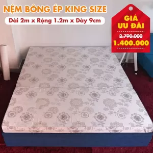 Nệm Bông Ép King Size Nhiều Kích Thước
