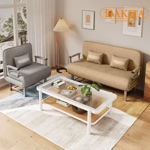 [Thép Dày Hơn, Nệm Êm Hơn] Ghế Sofa Ngã Thành Giường Ngủ Nâng Cao Đầu Tựa Lưng Thương Hiệu DAKITA