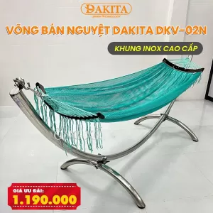 [Khung Inox Cao Cấp] Khung Võng Bán Nguyệt Thư Giãn DAKITA DKV-02N - Sang Trọng Hiện Đại (Không Kèm Lưới)