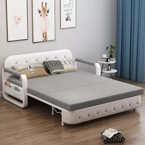 Ghế Sofa Giường DAKITA DKB-915-Xám Có hộc tủ - Giường Ngủ Thông Minh Gấp Thành Sofa [ Vải thoáng mát]