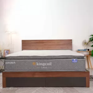 Nệm Lò Xo Cao Su Aroma Kingcoil Latex
