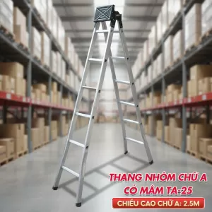 Thang nhôm chữ A phổ thông TA25 (2.5m)