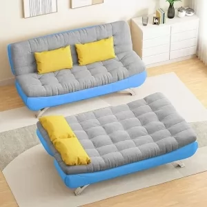 [PHỐI MÀU ĐẸP] SOFA BED - GIƯỜNG ĐA NĂNG DAKITA  MÀU XÁM + TRẮNG KEM DKF-120 [NỆM DÀY 30CM - RẤT ÊM]