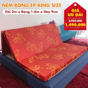 Nệm Bông Ép King Size Nhiều Kích Thước