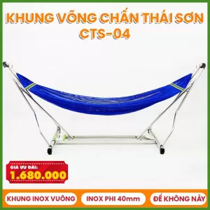 Khung võng xếp Chấn Thái Sơn vuông Inox CTS04