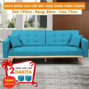 Sofa Băng Cao Cấp Xuất Khẩu DKF-3500 MÀU XANH THIÊN THANH