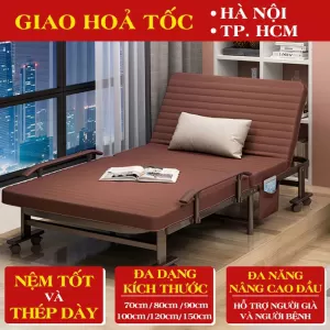 Giường Sắt Có Nệm Đa Năng DAKITA – Gấp Gọn Nâng Cao Đầu