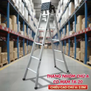 Thang nhôm chữ A phổ thông TA20 (2m)