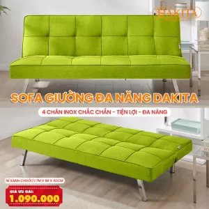 [Nằm Êm Ái – Màu Xanh Chuối] Sofa Bed Giường Ngủ Cho Phòng Diện Tích Nhỏ