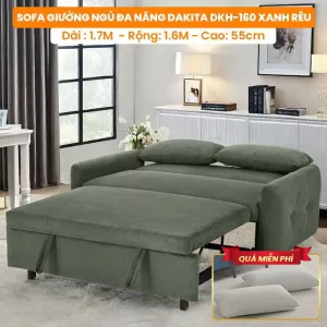 [Rộng 160cm] Sofa Giường Ngủ Đa Năng DAKTIA DKH-160-Vải Nhung Mềm Êm Tải Trọng 500KG