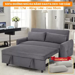 [Rộng 140cm] Sofa Giường Ngủ Đa Năng DAKTIA DKH-140-Vải Nhung Mềm Êm Tải Trọng 500KG