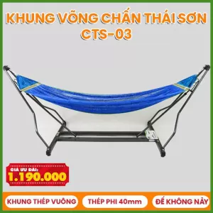 Khung võng xếp Chấn Thái Sơn vuông sơn tĩnh điện CTS03