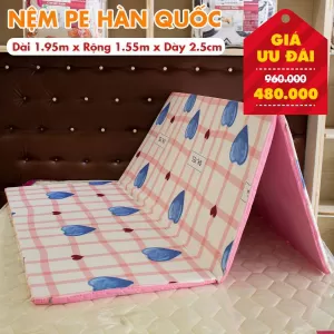 Nệm PE Hàn Quốc Giá Rẻ Nhiều Kích Thước – Màu Ngẫu Nhiên