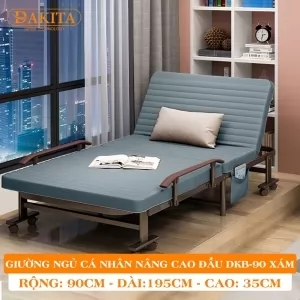 [Rộng 90cm] Giường Đa Năng DAKITA DKB-90 XÁM
