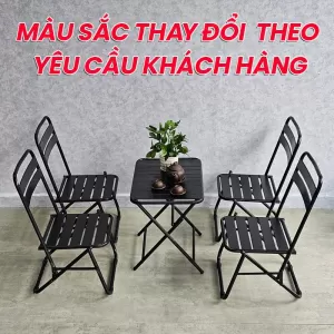 Ghế Lá Xếp Sơn Tĩnh Điện Màu Sắc Cà Phê