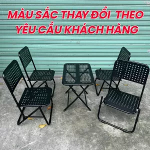 GHẾ XẾP SẮT LỖ - GHẾ XẾP KIM CƯƠNG CAFE