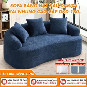 [Rộng 180cm] Sofa Băng Hạt Đậu DAKITA DKD-180 – Vải Nhung Mềm Thoáng Mát