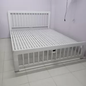 Giường Ngủ Hộp Kiểu Đơn Đen/Trắng Kem