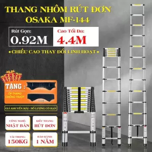 Thang Nhôm Rút Đơn OSAKA MF-144 [Cao 4.4m]