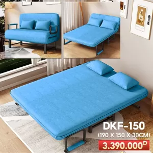 [Rộng 150cm] Giường Ngủ Thành Ghế DAKITA DKF-150 - Màu Xanh Thiên Thanh