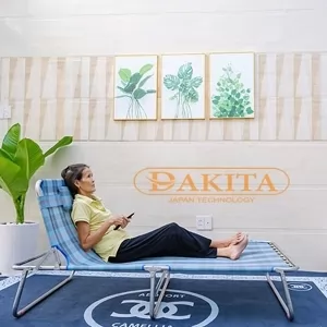 Giường Xếp Đa Năng Cao Cấp DAKITA DKG-290N [Khung Inox vải lưới rộng 90cm]