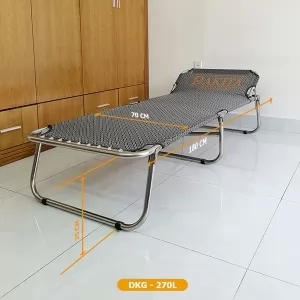 Giường Xếp Cao Cấp DAKITA DKG-270L [Khung inox vải lưới Rộng 70cm]