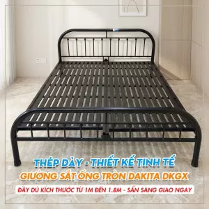 [Nhiều Kích Thước] Giường Sắt Ống Tròn DAKITA DKGX-1001