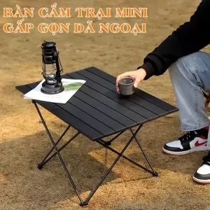 Bàn Gấp Gọn DKE-560 Mini Bằng Hợp Kim Nhôm Dakita. Cắm Trại, Dã Ngoại Cực Kì Tiện Lợi.