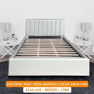 Giường Ngủ Bọc Nệm Dakita Không Chân Cao Cấp DKN-180 [1m8x2m]