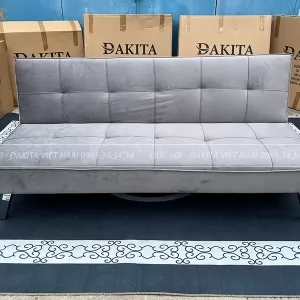 [GỌI LÀ GIAO] SOFA BED DAKITA MÀU XÁM NHUNG [HÀNG CAO CẤP - ĐỔI MỚI 90 NGÀY ]