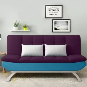 SOFA BED + GIƯỜNG ĐA NĂNG DAKITA  MÀU TÍM + XANH THIÊN THANH DKF-120 [CAO CẤP + SANG TRỌNG]