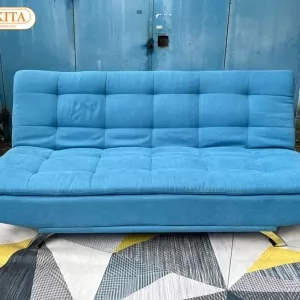 SOFA BED + GIƯỜNG ĐA NĂNG DAKITA  MÀU XANH THIÊN THANH DKF-120 [TẶNG 2 GỐI]