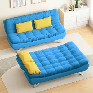 [MÀU SÁNG ĐẸP BÁN CHẠY] SOFA BED + GIƯỜNG NGỦ ĐA NĂNG DAKITA MÀU XANH THIÊN THANH DKF-120TT [VẢI ÊM MÁT]